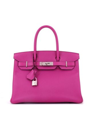 Pre-Owned HERMES Birkin 30 Epsom Leather Palladium Hardware Satchel