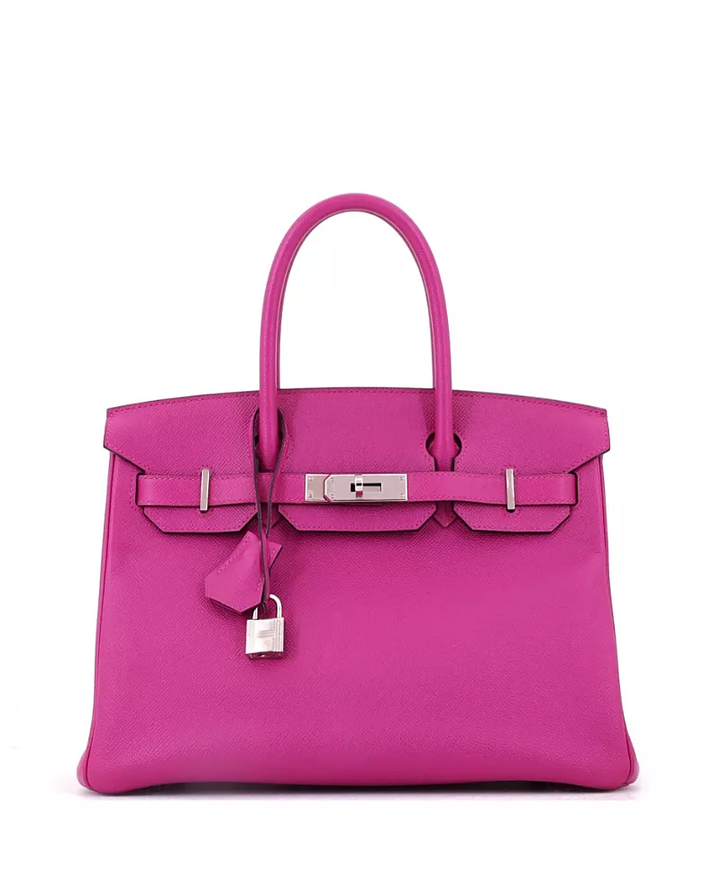 Pre-Owned HERMES Birkin 30 Epsom Leather Palladium Hardware Satchel