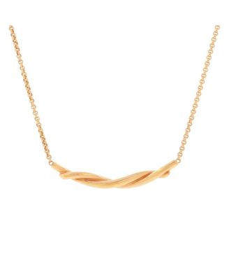  Entrelaces Pendant Necklace 18K Rose Gold, 16.25"
