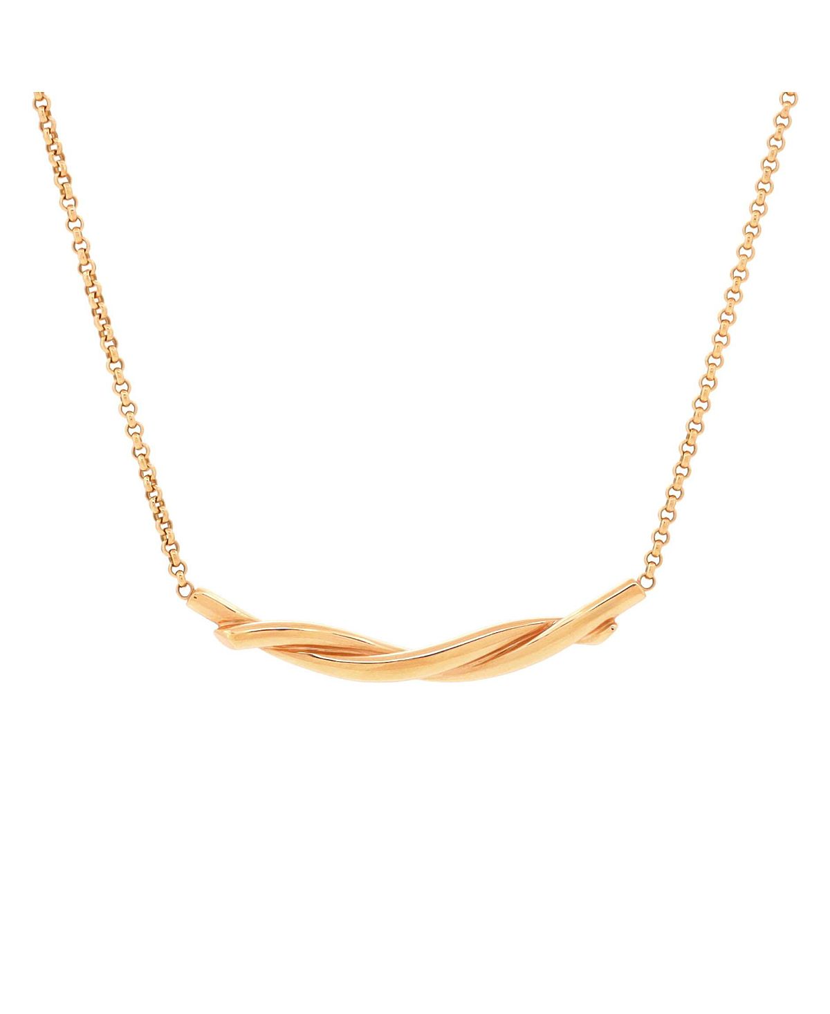 Pre-Owned Cartier Entrelaces Pendant Necklace 18K Rose Gold, 16.25