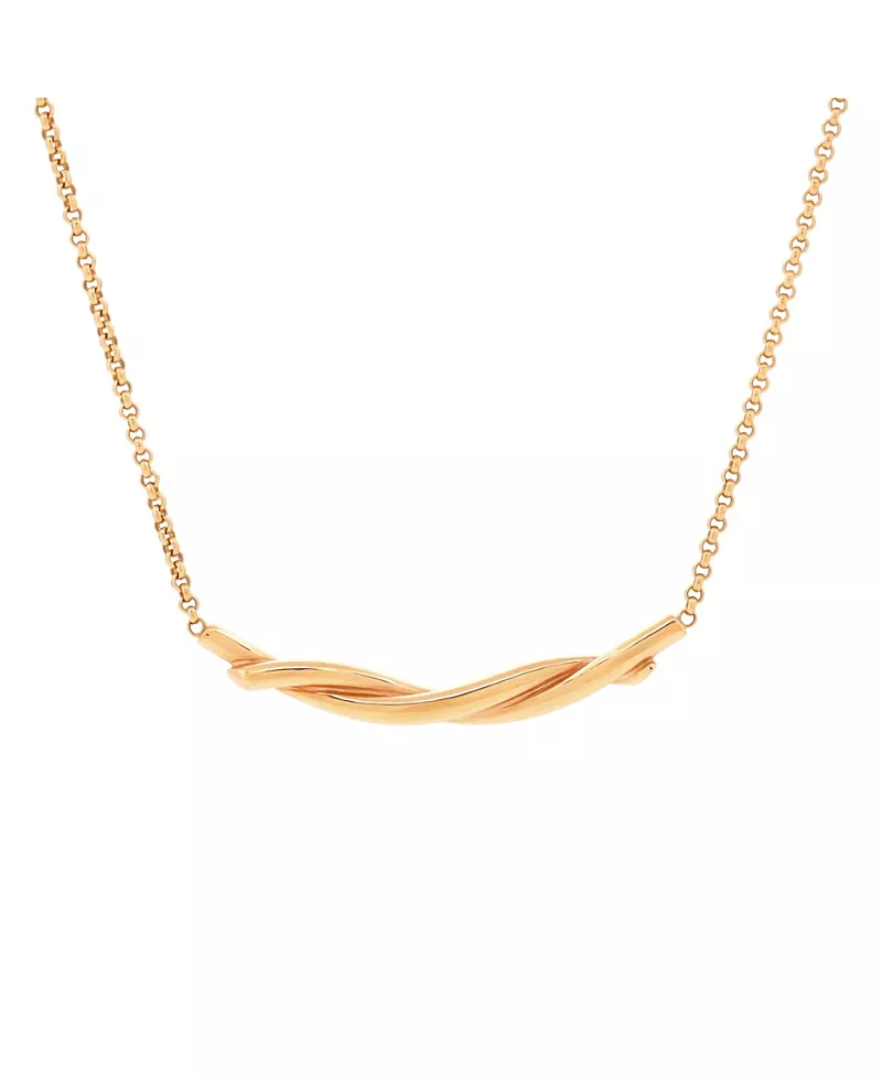 Pre-Owned Cartier Entrelaces Pendant Necklace 18K Rose Gold, 16.25