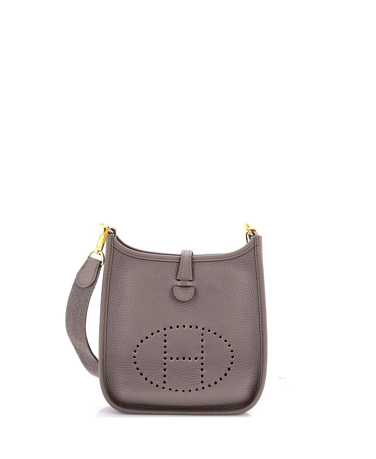 Pre-Owned HERMES Evelyne Mini Clemence Leather Crossbody