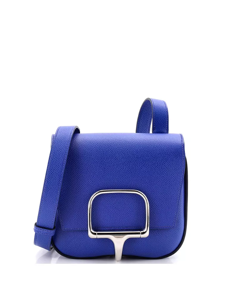 Pre-Owned HERMES Della Cavalleria Mini Epsom Leather Shoulder Bag