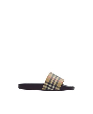Women's Check Slide Sandals