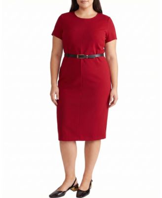  Women's Plus Executive Ponte Dress