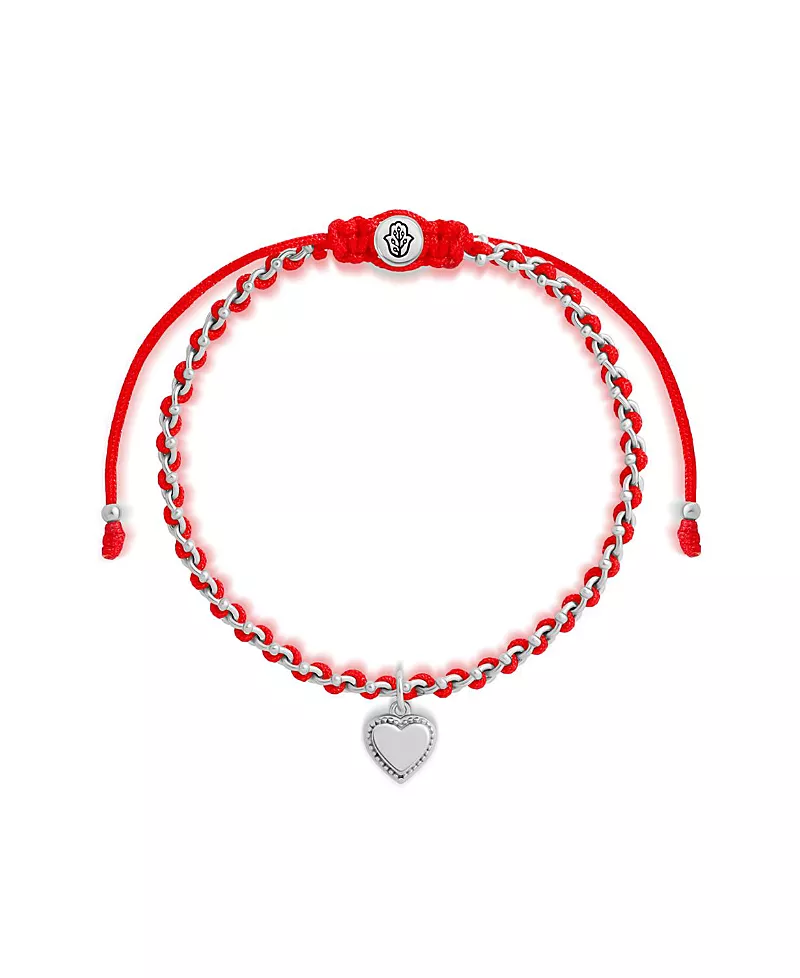 Karma and Luck Boundless Affection Red String Heart Bracelet