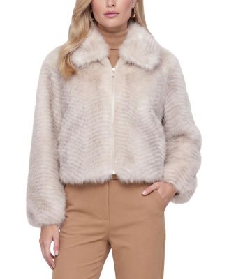  Faux Fur Fox Zip Jacket