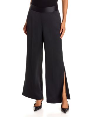 Rylee Satin Split Hem Pants