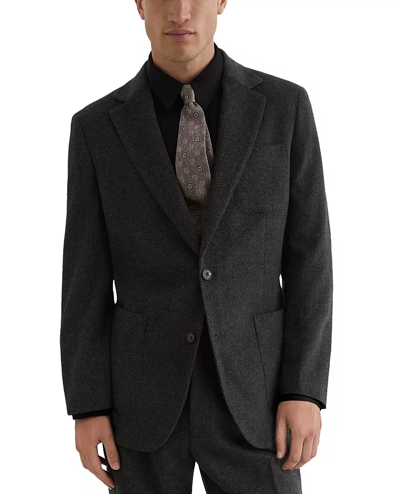 Reiss Collin Tailored Fit Flannel Blazer