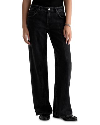Adria Low Rise Wide Leg Jeans in Bossa Nova