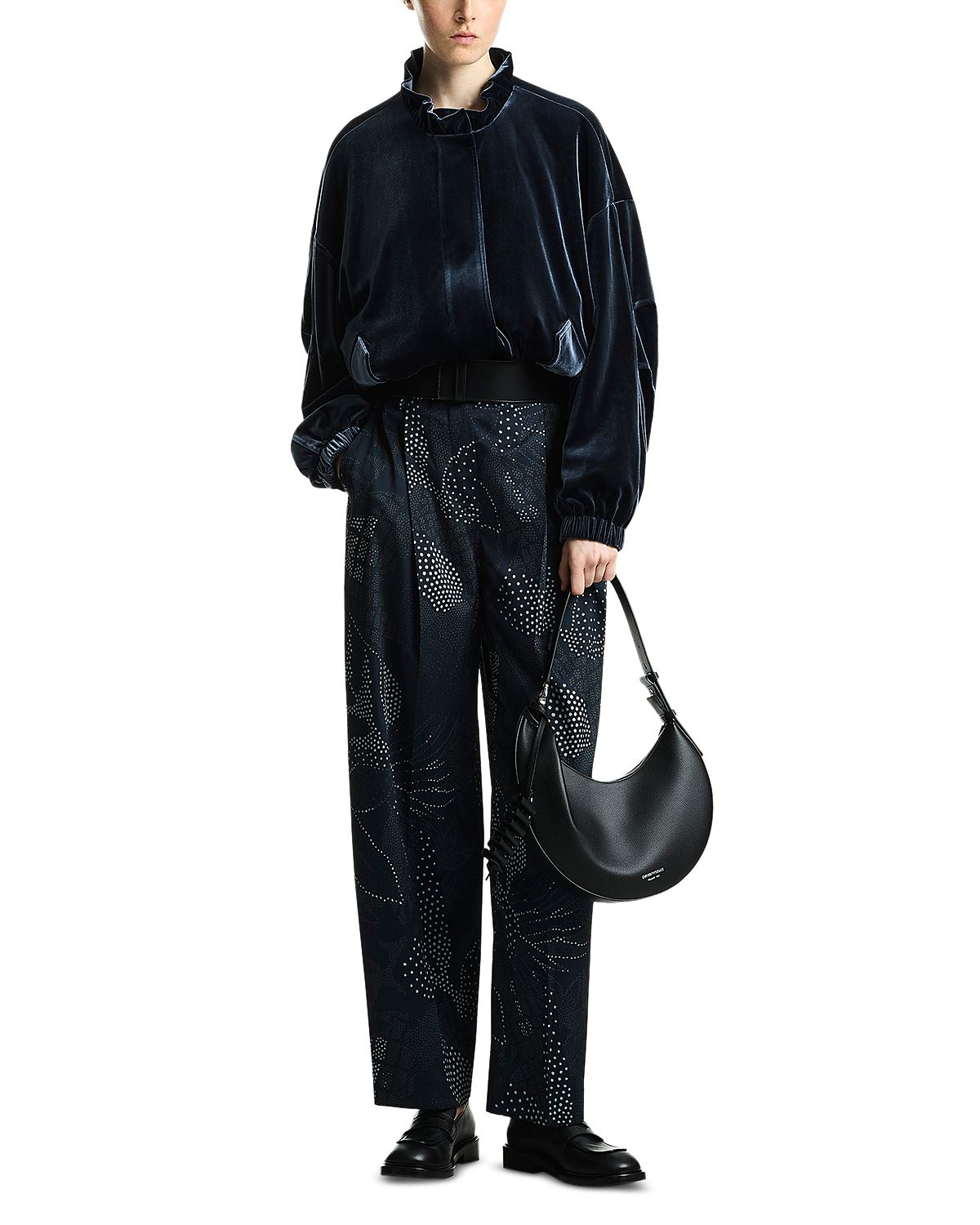 Emporio Armani Pleated Creponne Pants
