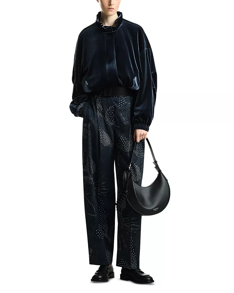 Emporio Armani Pleated Creponne Pants