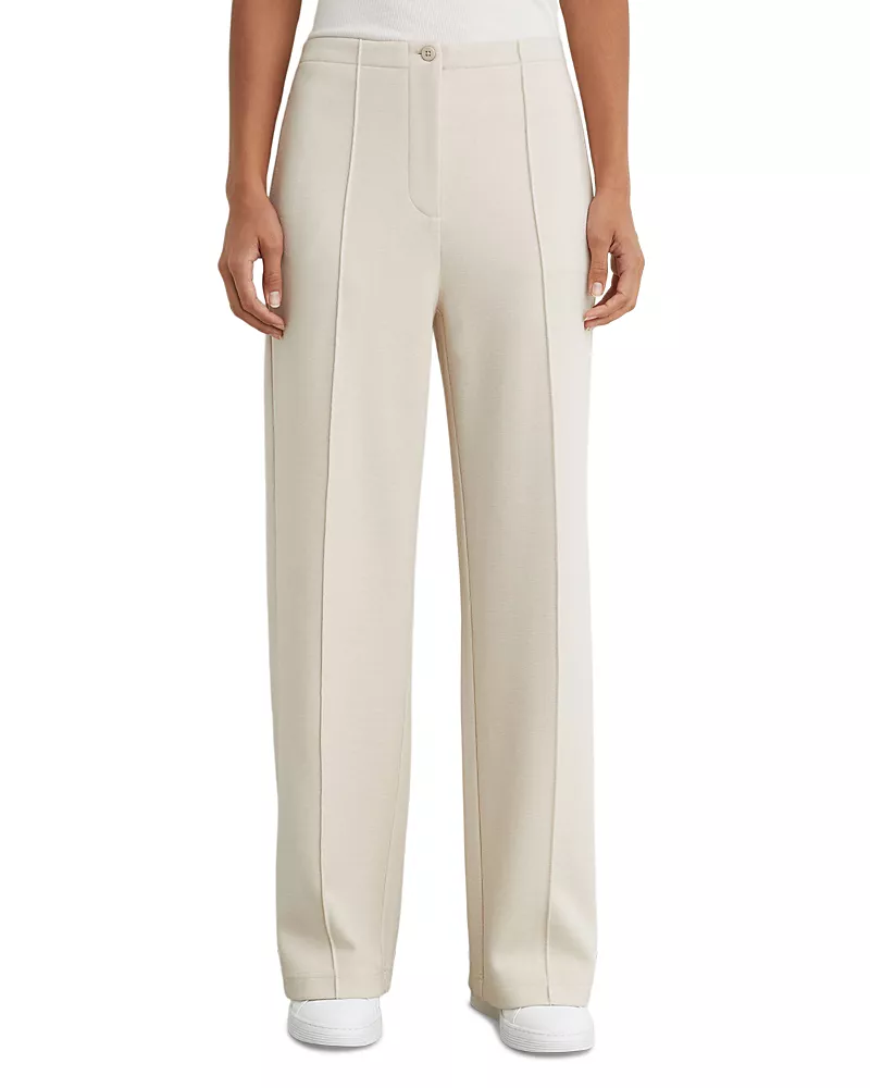 Reiss Layla Pintucked Wide Leg Sweatpants