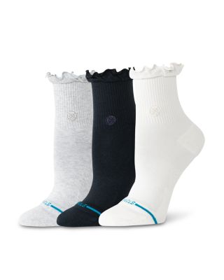 Ruffle Icon Quarter Socks, Pack of 3