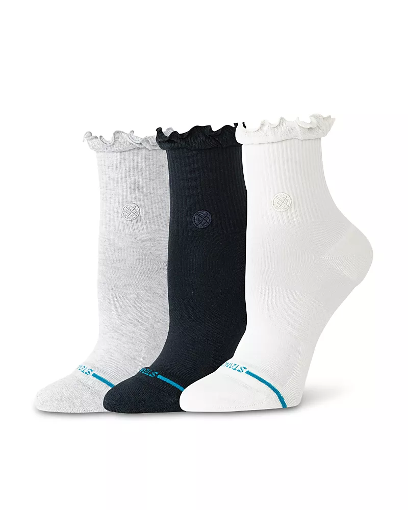 Stance Ruffle Icon Quarter Socks, Pack of 3