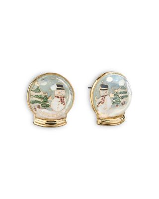 Snow Globe Statement Stud Earrings 