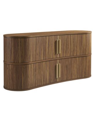  Radcliffe 63" Curved Fluted Sideboard Buffet Cabinet