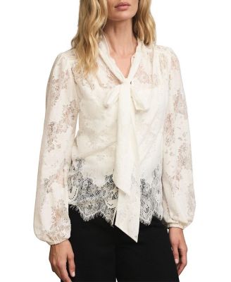  Women's Lace Pussybow Blouse