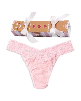 Signature Lace Original Rise Thong in Gingerbread Man Gift Box