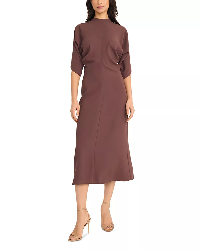 Luxely Crepe Midi Dress