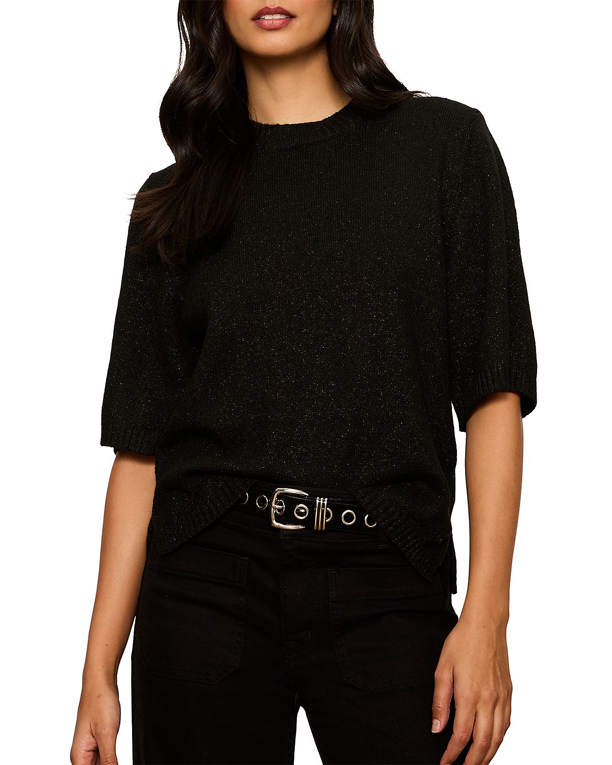 Sanctuary Perfect Sequin Short Sleeve Sweater