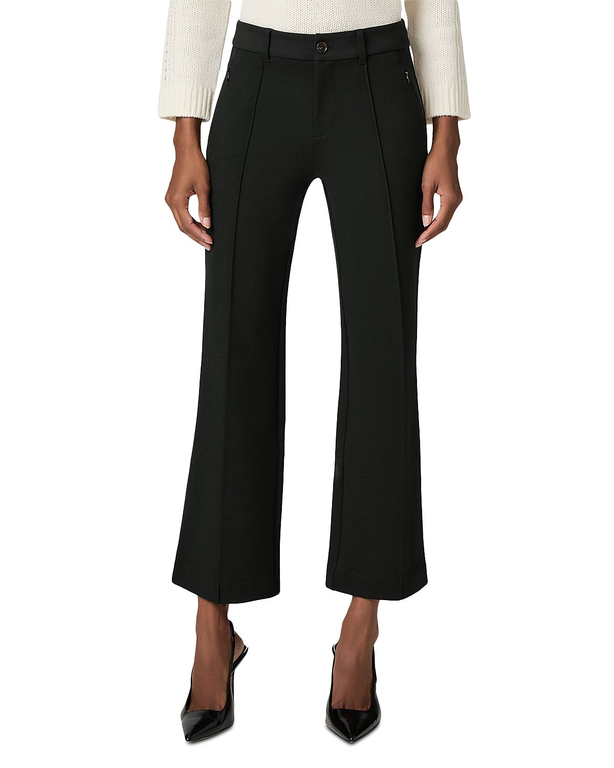 Paige Monterey Ponte Cropped Flare Pants