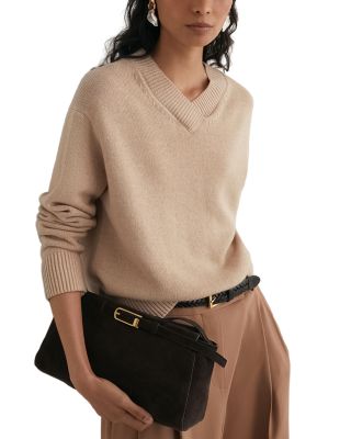 Mari Wool & Cashmere V Neck Sweater