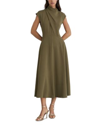 Alma High Neck Midi Dress