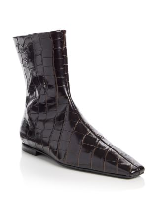 Women's Croc Embossed Chelsea Boots