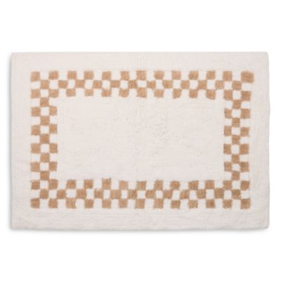 Checkerboard in Bloom Bath Rug, 24" x 36"