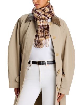 Tweed Plaid Cashmere Scarf