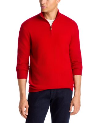 Cashmere Stand Collar Zip Sweater
