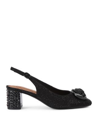 Women's Chelsea Block Slingback Pumps