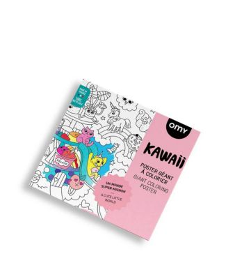 Giant Coloring Poster Kawaii - Ages 3+
