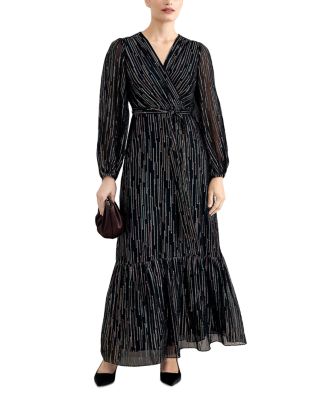 Caroline Metallic Maxi Dress
