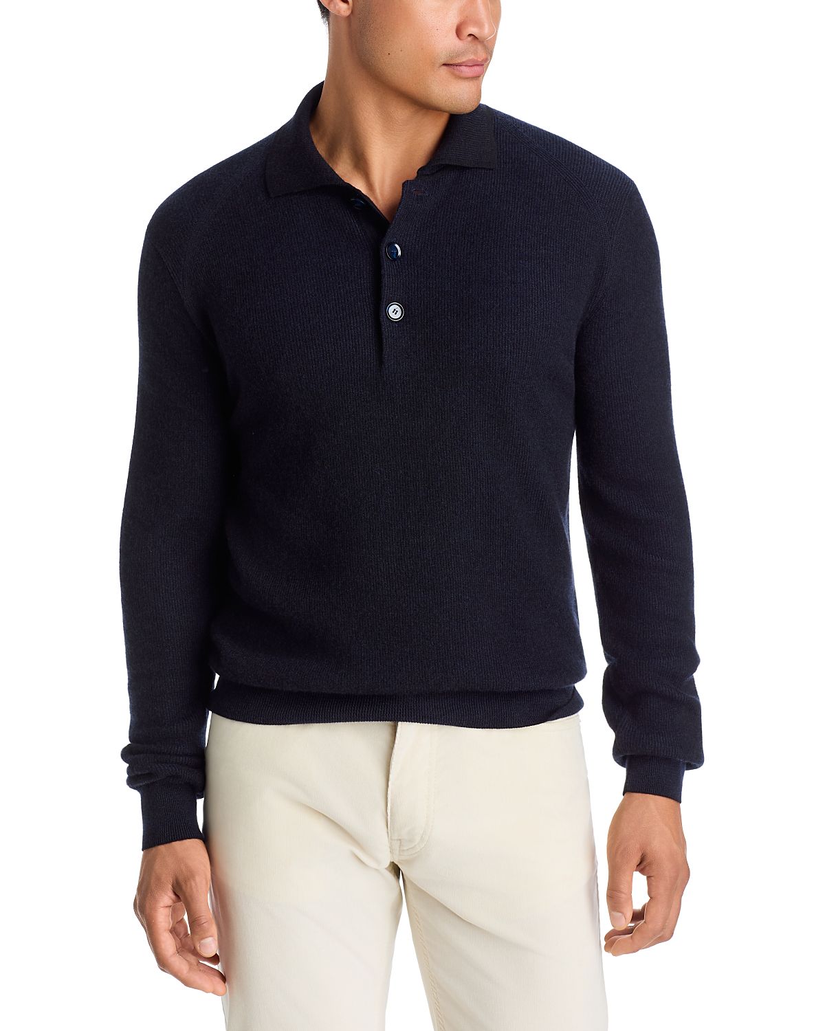 Brioni Cashmere & Wool Vanise Sweater Polo