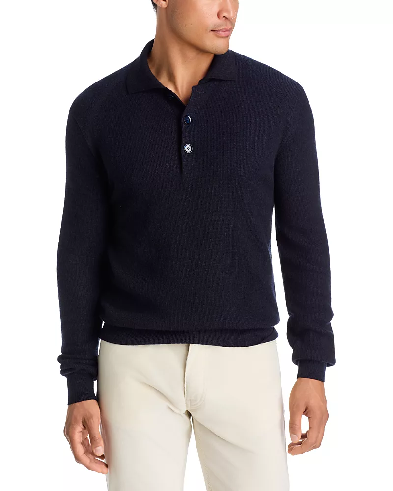 Brioni Cashmere & Wool Vanise Sweater Polo