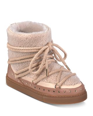 Women's Curly Rock Leather & Shearling Snow Boots