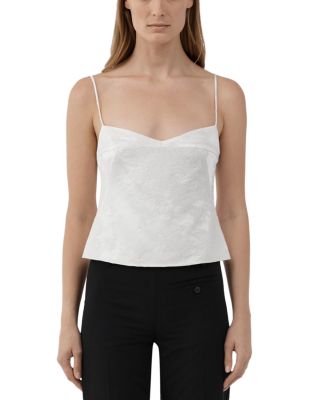 Wool & Silk Jacquard Cami