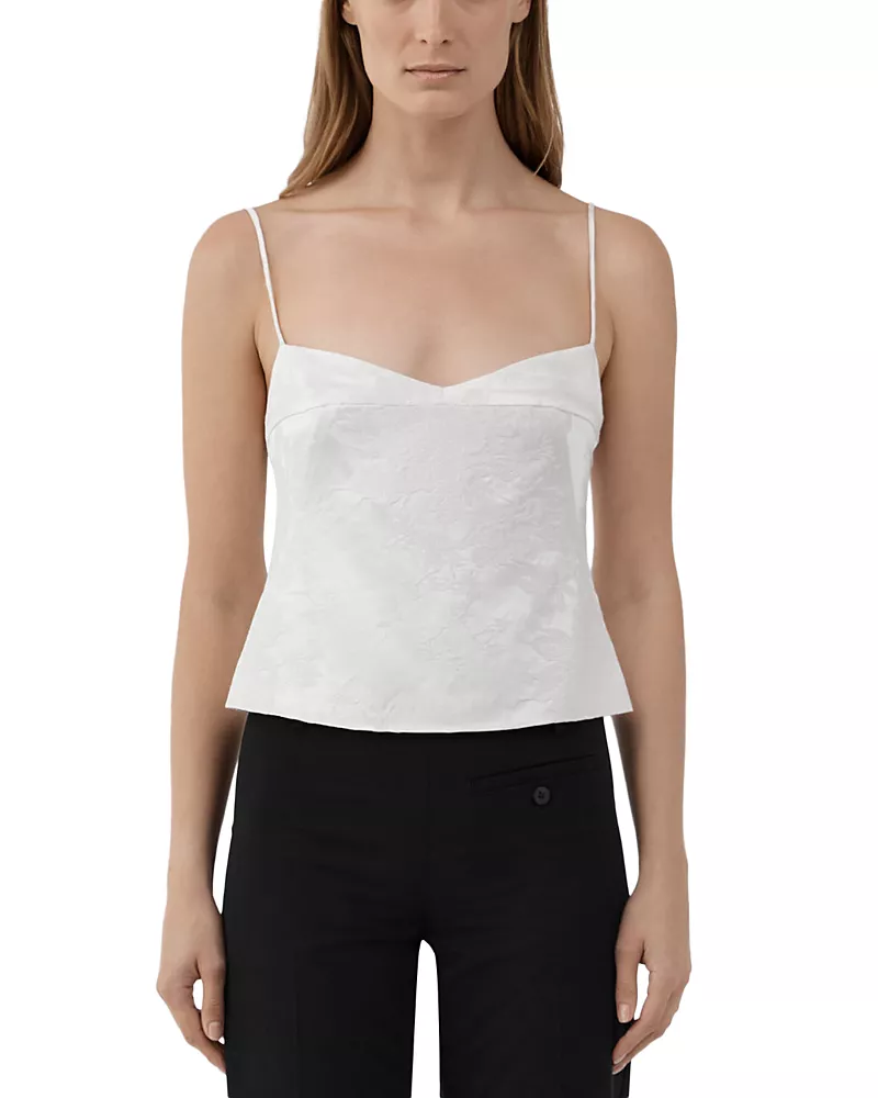 St. Agni Wool & Silk Jacquard Cami