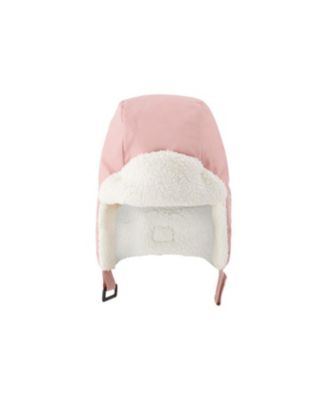  Girls' Winter Fleece Earflap Button Strap Chapka - Baby
