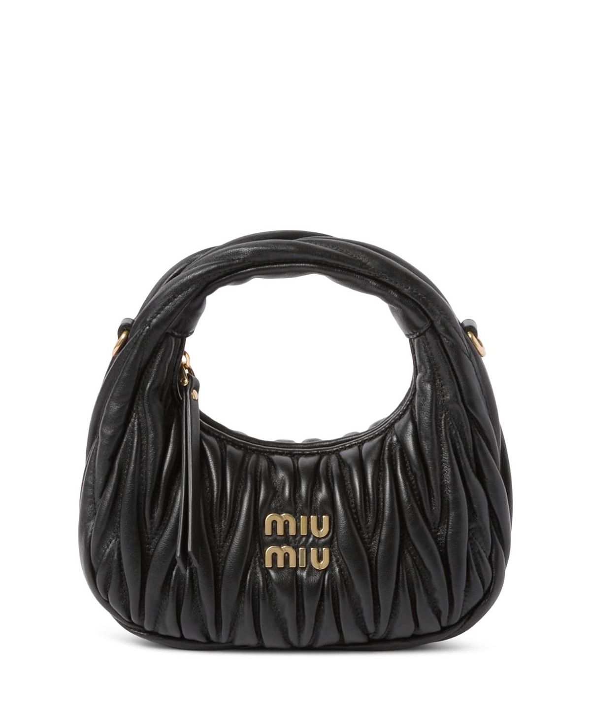 Miu Miu Wander Matelasse Nappa Leather Hobo Mini-Bag