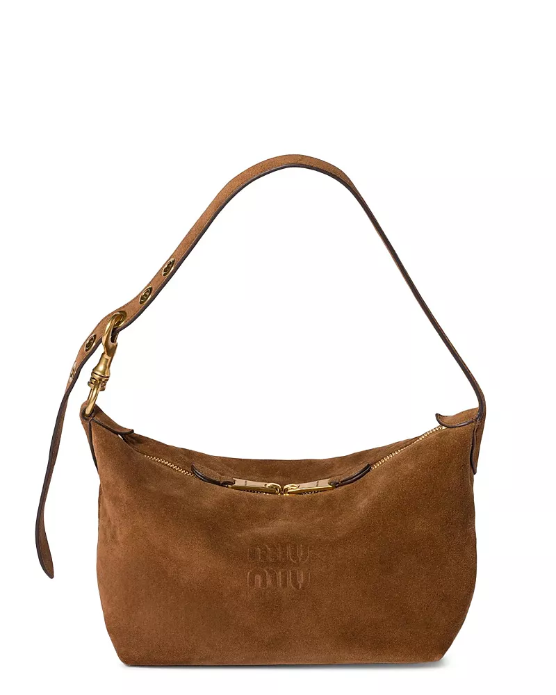 Miu Miu Spirit Suede Bag, 8.66 x 4.53