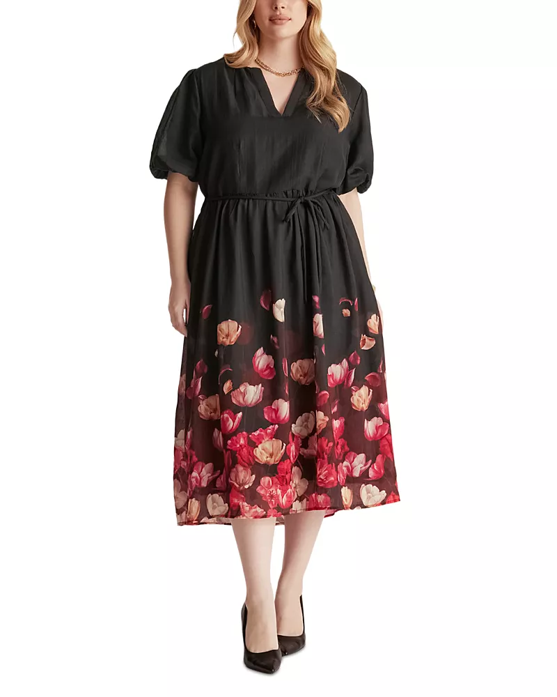 Estelle Plus Leni Printed Midi Dress