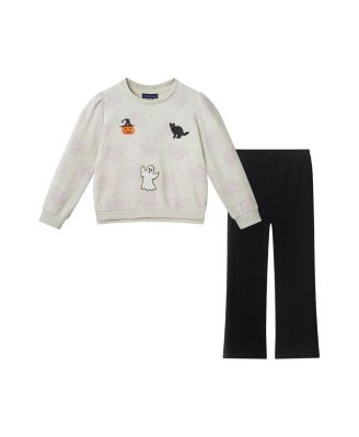 Andy & Evan Girls' Sweatshirt & Legging Set - Little Kid In Multi