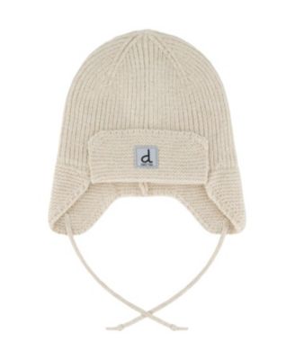  Unisex Helmet Ear Flap Chin Tie Fleece Lined Winter Knit Hat - Baby, Little Kid