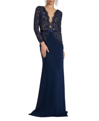  Corwin Embroidered Illusion Gown