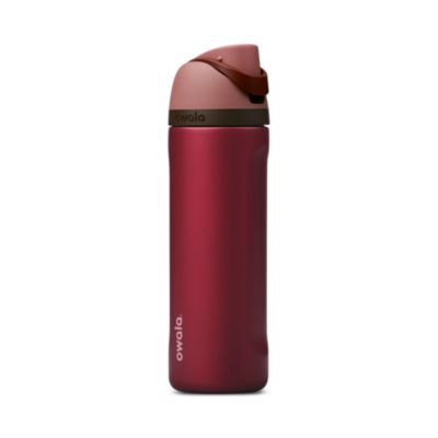 FreeSip Poinsettia Red Stainless Steel Bottle, 24 Oz.