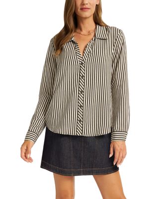 Clover Striped Button Front Shirt