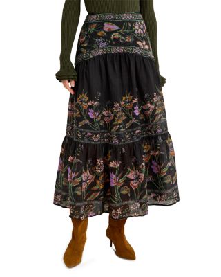 Holland Tiered Midi Skirt